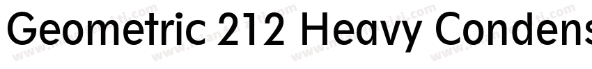 Geometric 212 Heavy Condensed字体转换